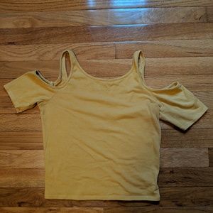 Peek-a-boo Shoulder Crop Top